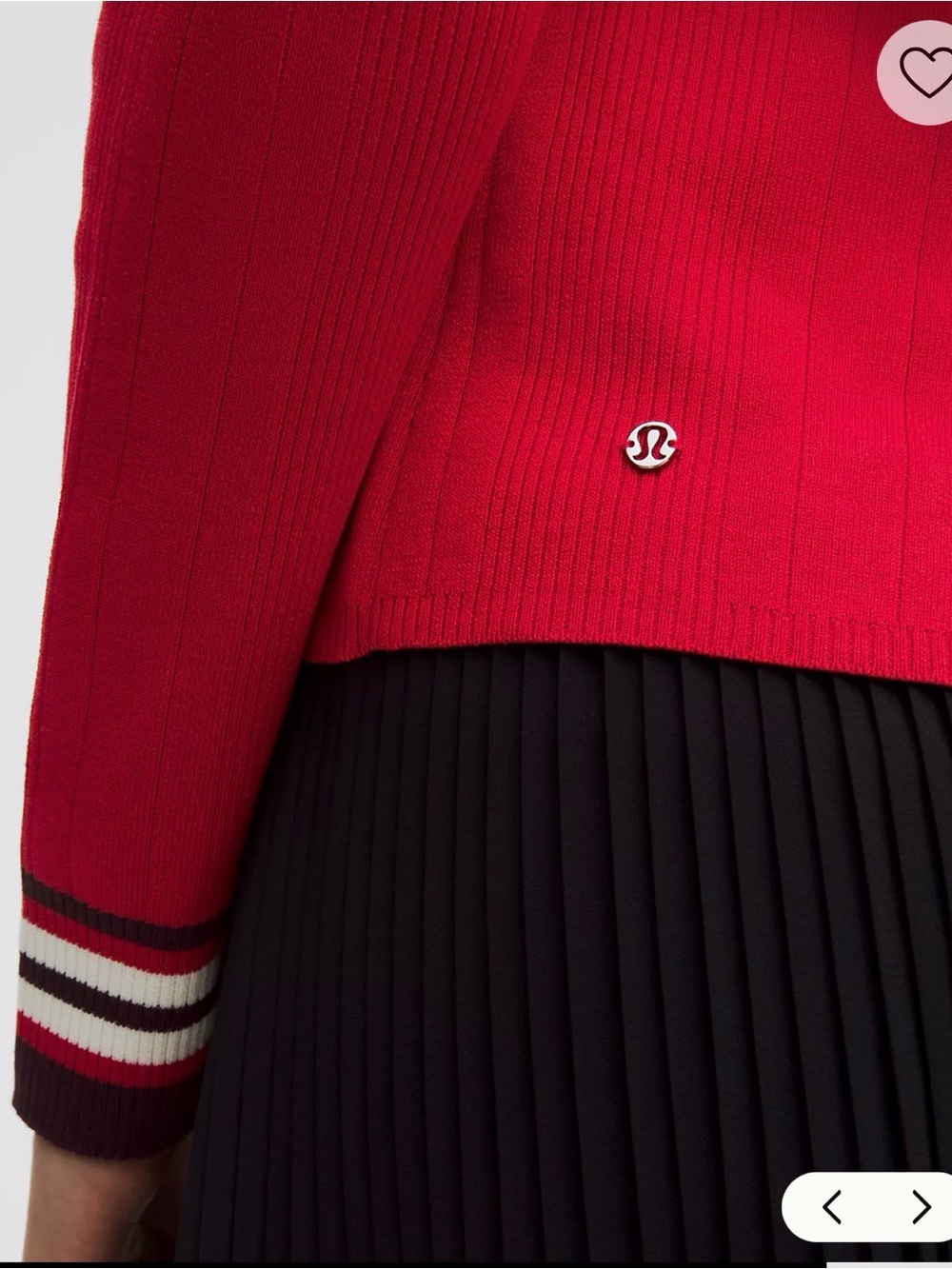 lululemon Cotton-Blend Long-Sleeve Crew lulu Red/Goodnight Plum/Light Ivory - Picture 5 of 9